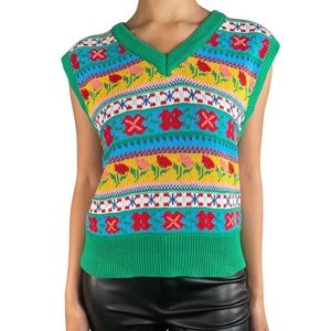 zara v-neck sweater vest